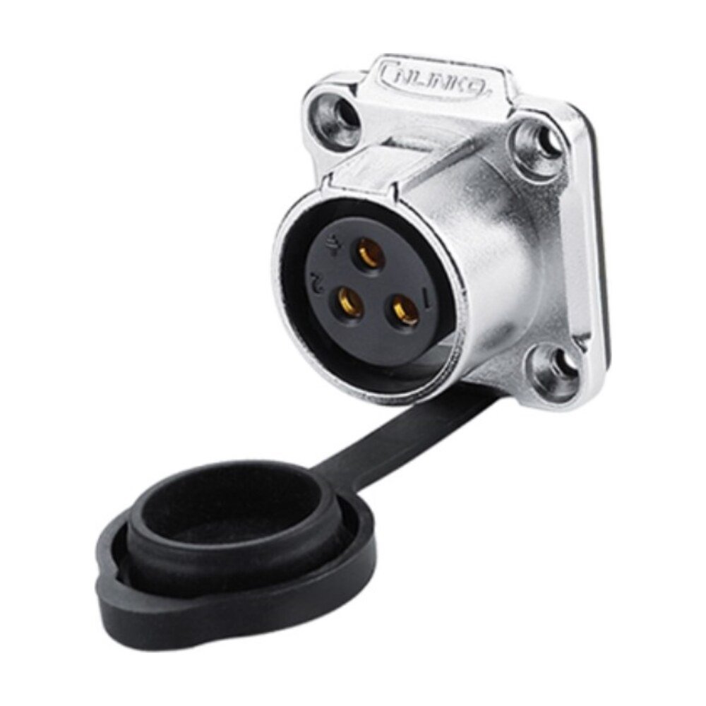 LP-20-J03SX-03-401, 3-Pin Female Panel Mount Waterproof Connector