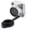 LP-20-J05SX-03-401, 5-Pin Female Panel Mount Waterproof Connector