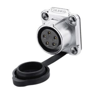 LP-20-J05SX-03-401, 5-Pin Female Panel Mount Waterproof Connector