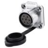 LP-20-J07SX-03-401, 7-Pin Female Panel Mount Waterproof Connector