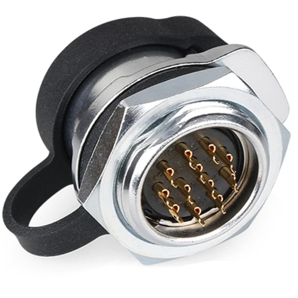 LP-20-J12SX-03-101, 12-Pin Female Panel Mount Waterproof Connector