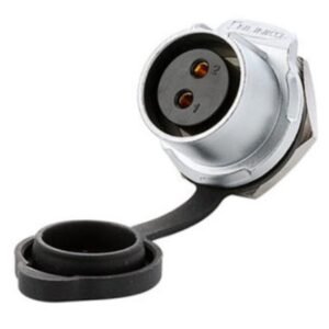 LP-20-J02SX-03-101, 2-Pin Female Panel Mount Waterproof Connector