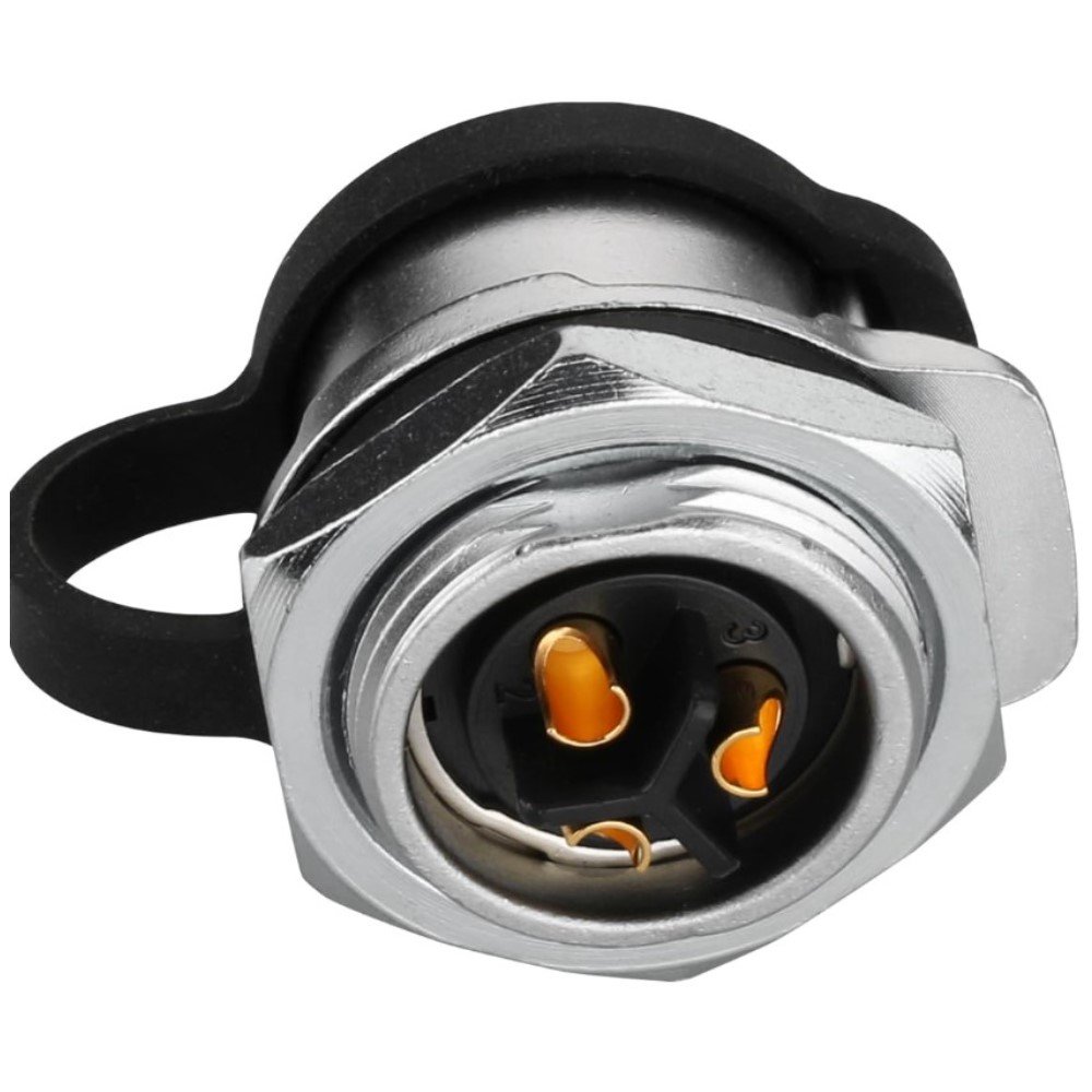 LP-20-J03SX-02-001, 3-Pin Female Panel Mount Waterproof Connector