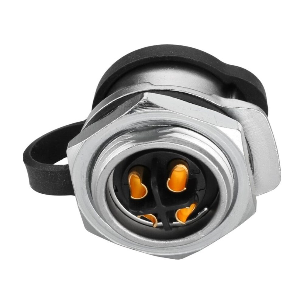 LP-20-J04SX-03-101, 4-Pin Female Panel Mount Waterproof Connector