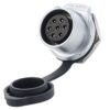 LP-20-J07SX-03-101, 7-Pin Female Panel Mount Waterproof Connector