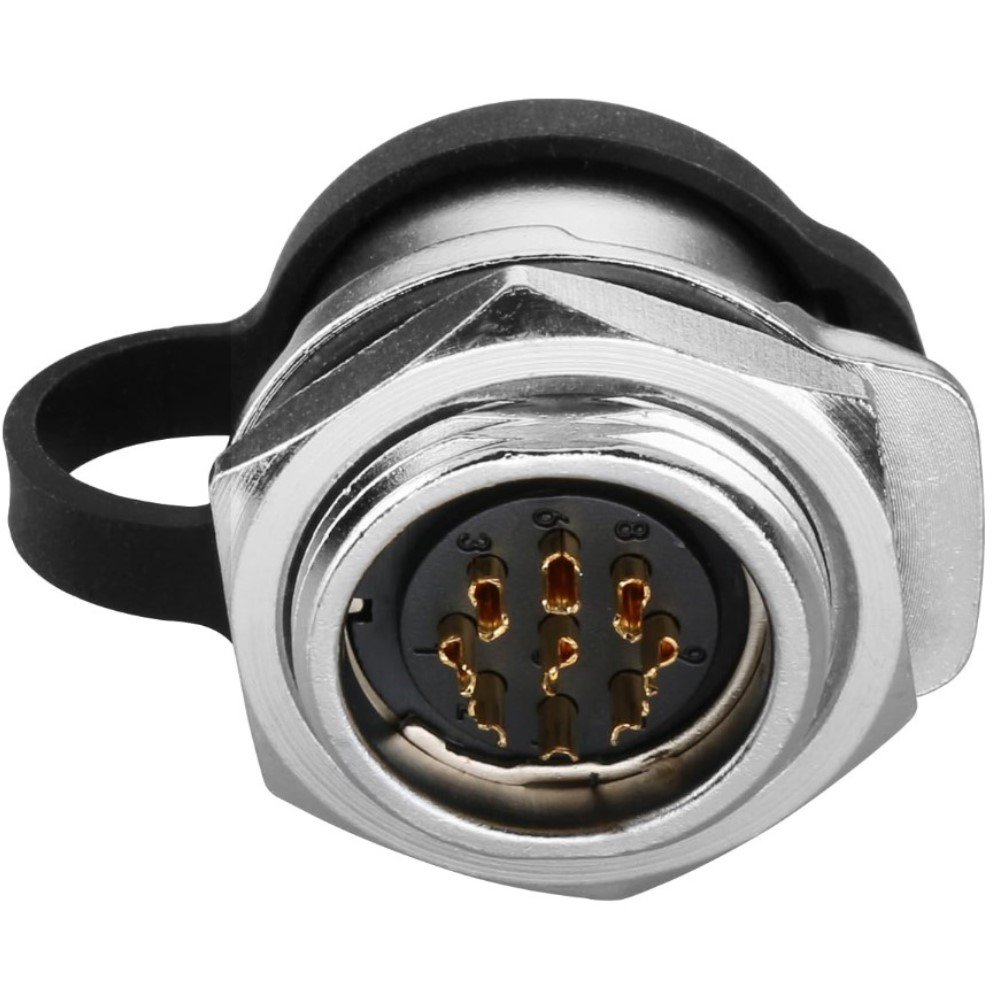 LP-20-J09SX-03-101, 9-Pin Female Panel Mount Waterproof Connector