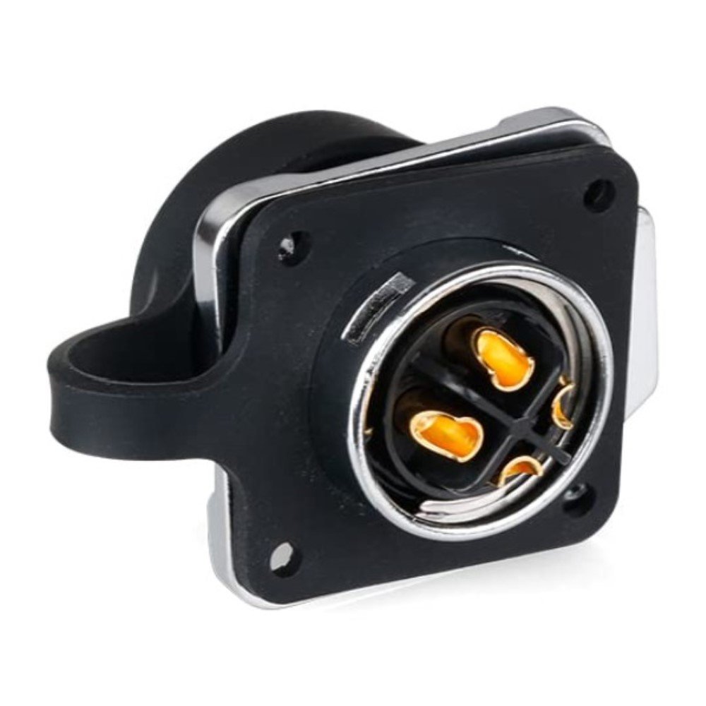LP-20-J04SX-03-401, 4-Pin Female Panel Mount Waterproof Connector