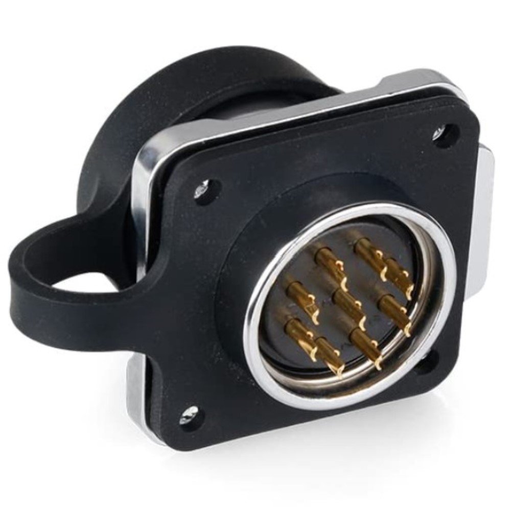 LP-20-J09SX-03-401, 9-Pin Female Panel Mount Waterproof Connector