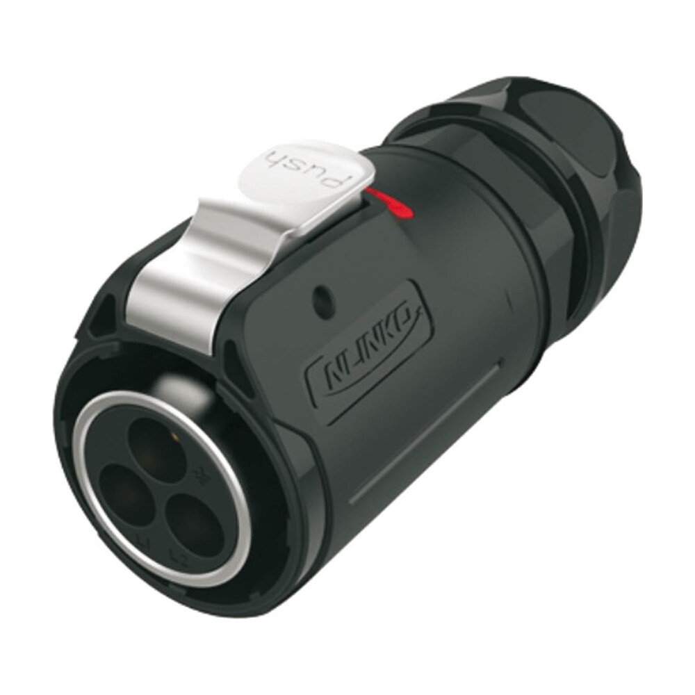 LP-24-C03PE-01-001, 3-Pin Male Cable Mount Waterproof Connector