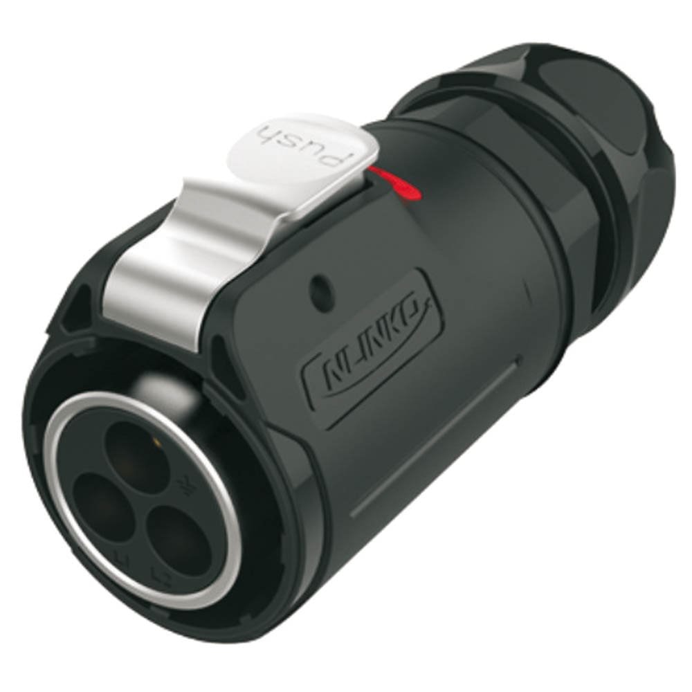 LP-24-C03PE-01-001, 3-Pin Male Cable Mount Waterproof Connector