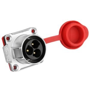 LP-24-C03SX-01-001, 3-Pin Male Panel Mount Waterproof Connector