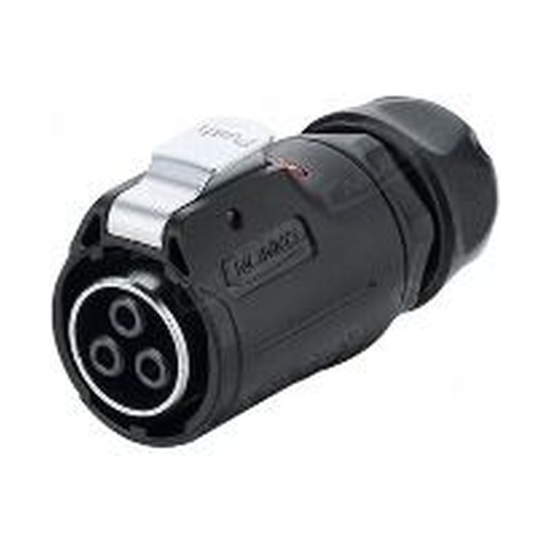 LP-24-J03PE-01-001, 3-Pin Female Cable Mount Waterproof Connector