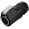 LP-24-J03PE-01-001, 3-Pin Female Cable Mount Waterproof Connector