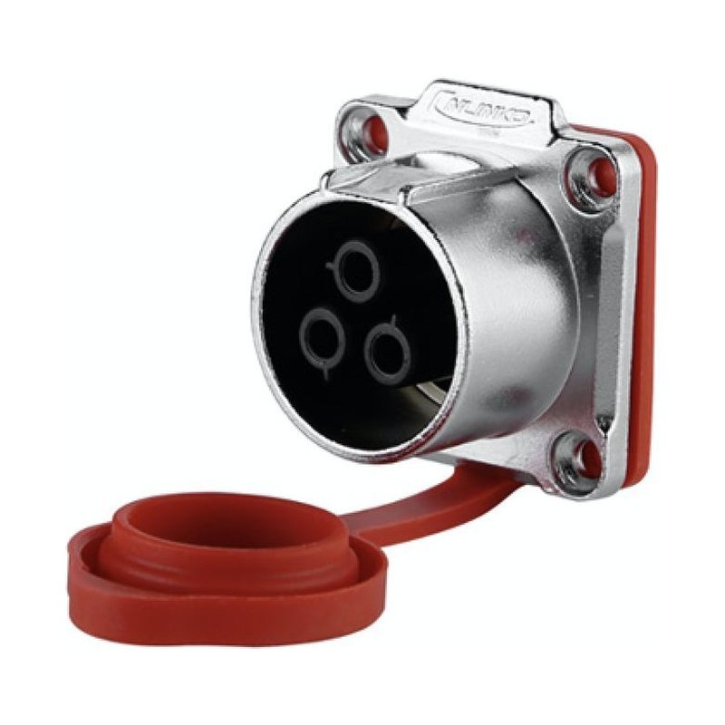 LP-24-J03SX-01-001, 3-Pin Female Panel Mount Waterproof Connector