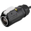 LP-24-RJ45-P01, LP-24 RJ45 Ethernet Plug (Cable Mount) Waterproof Connector