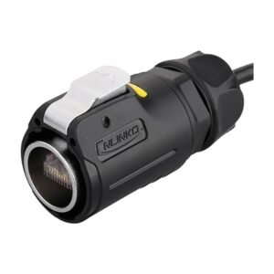 LP-24-C/RJ45/015/PE-41-001, LP-24 RJ45 Ethernet Plug (Cable Mount) Waterproof Connector