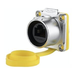 LP-24-RJ45-S01, LP-24 RJ45 Ethernet Socket (Panel Mount) Waterproof Connector