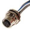 M12 Panel Mount Connector 5 Pin Female Open Ended Cables