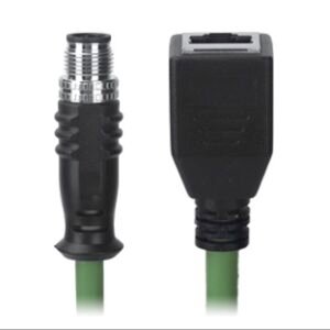M12 Male to RJ45 Female Cable, M12, 8 Pin X-Coded, Foil Shield, IP67/IP68, MR-YL1245023