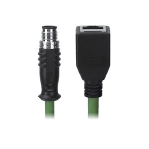 M12 Male to RJ45 Female Cable, M12, 8 Pin X-Coded, Foil Shield, IP67/IP68, MR-YL1245023