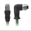 M12 Female Right Angle to RJ45 Cable, M12 8Pin X-Coded, Foil Shield, IP67/IP68, MR-YL1245012