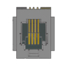 MR-960501 (4P4C) Top Entry Modular Jack