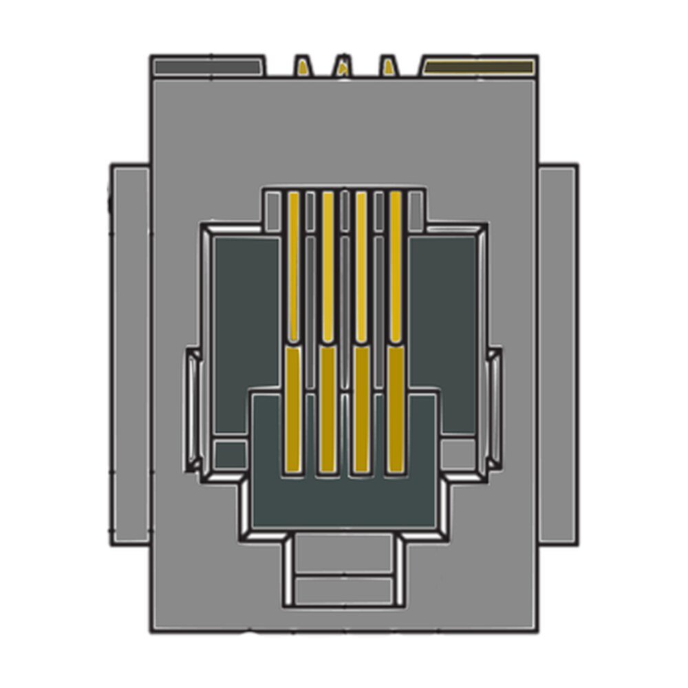 MR-960501 (4P4C) Top Entry Modular Jack