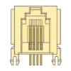 MR-960401 (6P4C) Side Entry Modular Jack
