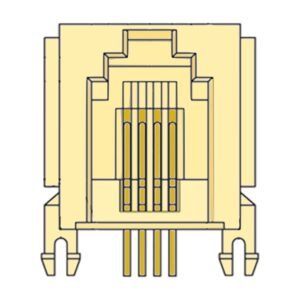 MR-960401 (6P4C) Side Entry Modular Jack