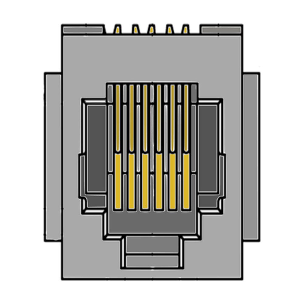 MR-960502 (6P6C) Top Entry Modular Jack