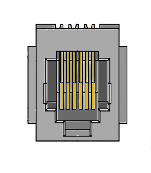 MR-960502 (6P6C) Top Entry Modular Jack