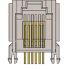 MR-960601 (6P6C) Side Entry Modular Jack