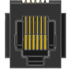 MR-960702 (6P6C) Top Entry Modular Jack