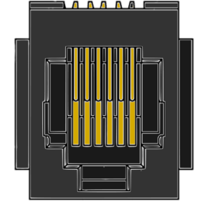 MR-960702 (6P6C) Top Entry Modular Jack