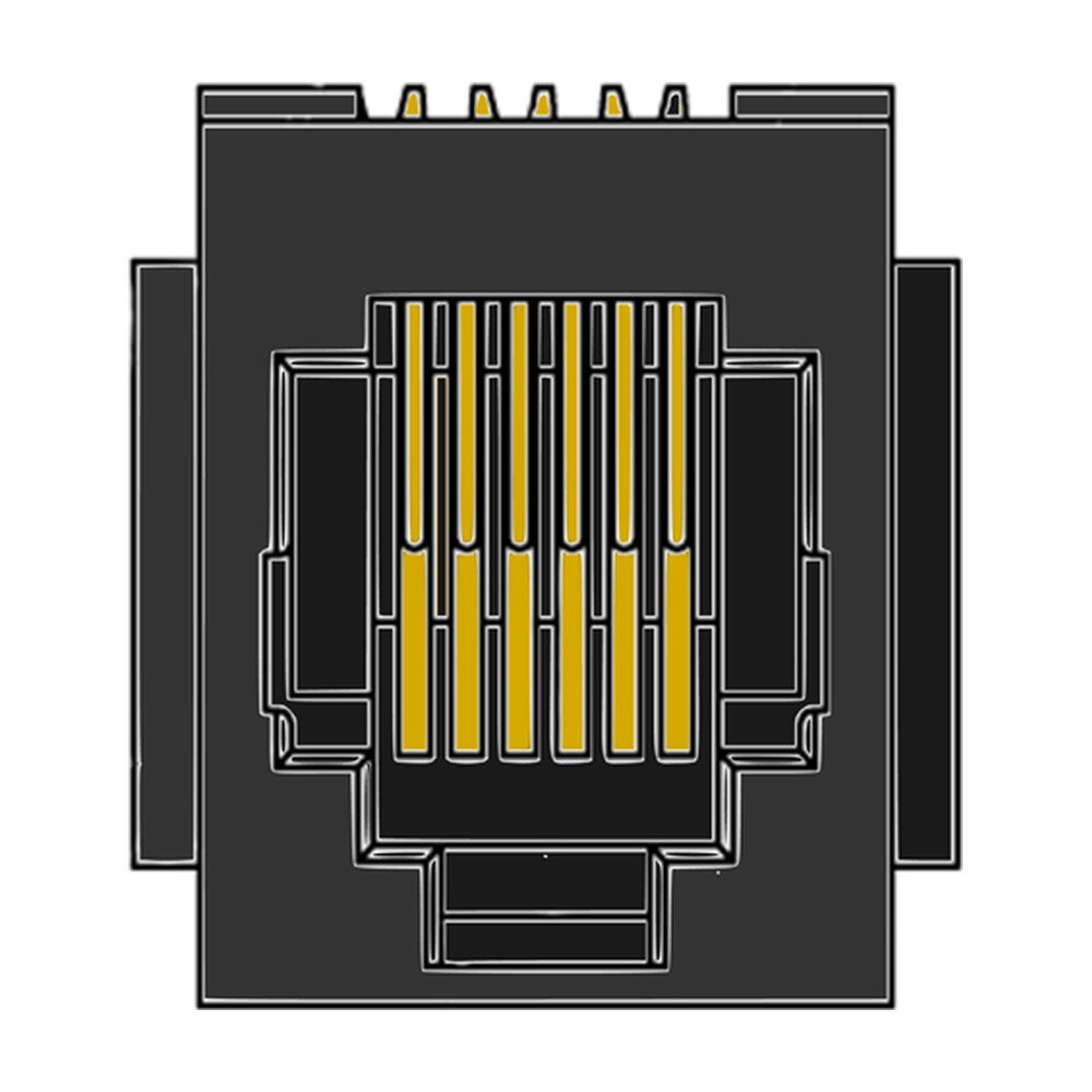 MR-960702 (6P6C) Top Entry Modular Jack
