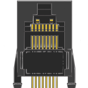 MR-960801 (8P8C) Front Entry Available with Shorting Bar