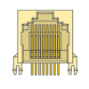 MR-961203 (8P8C) RJ45 Mini Low Profile, Side Entry, Modular Jack