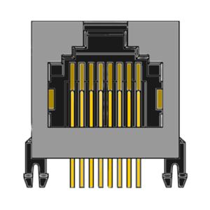 MR-961210 (8P8C) Shielded, Low Profile, Side Entry