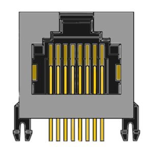 MR-961210 (8P8C) Shielded, Low Profile, Side Entry