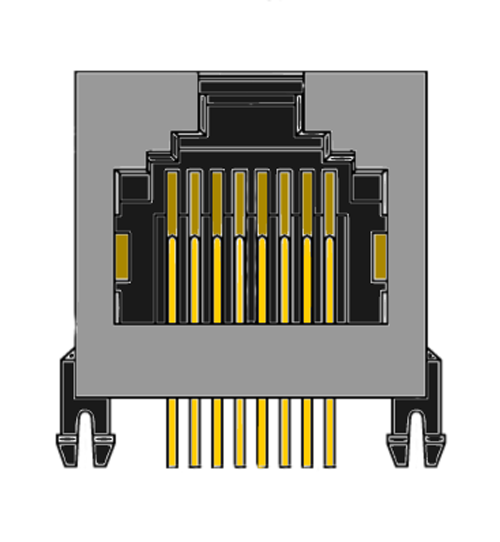 MR-961210 (8P8C) Shielded, Low Profile, Side Entry