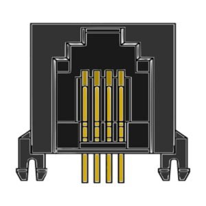 MR-961701(6P4C) Mini, Low Profile, Side Entry Modular Jack