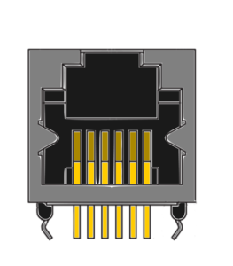 MR-962108 (6P6C) Shielded, RJ11, Modular Jack, DIP