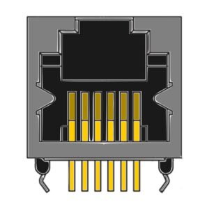 MR-962108 (6P6C) Shielded, RJ11, Modular Jack, DIP