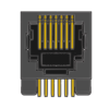 MR-963101 (6P6C) Flanged, Modular Jack, DIP, Side Entry, PCB Modular Jack