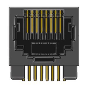 MR-963102 (8P8C) RJ45, Side Entry, Flangeless, DIP, Side Entry, PCB Modular Jack