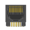 MR-963104 (10P10C) 10 Position, Flangeless, DIP, Side Entry PCB Modular Jack