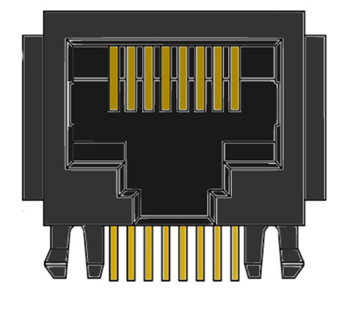 New RJ45 Side Entry PC Board Mount Connector MR-963703