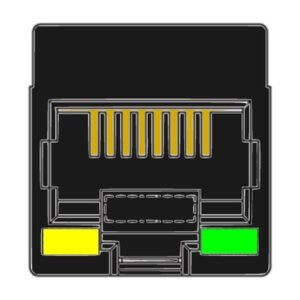 MR-964402 RJ45, Top Entry, With LED's, Non-Shielded Flat Pin