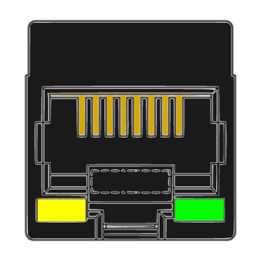 MR-964402 RJ45, Top Entry, With LED's, Non-Shielded Flat Pin