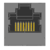 MR-964501 RJ45, 8 Position, Shielded, Press Fit, Top Entry Jack